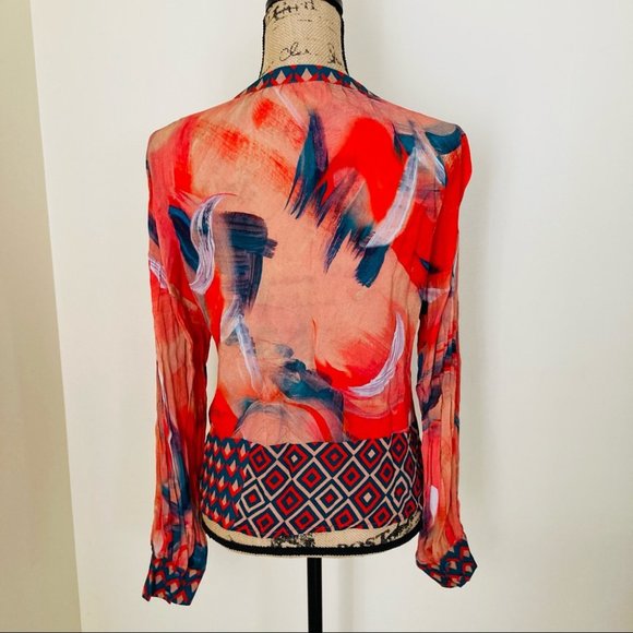 Anthropologie Bl-nk London Siena Peasant Blouse - Picture 5 of 15